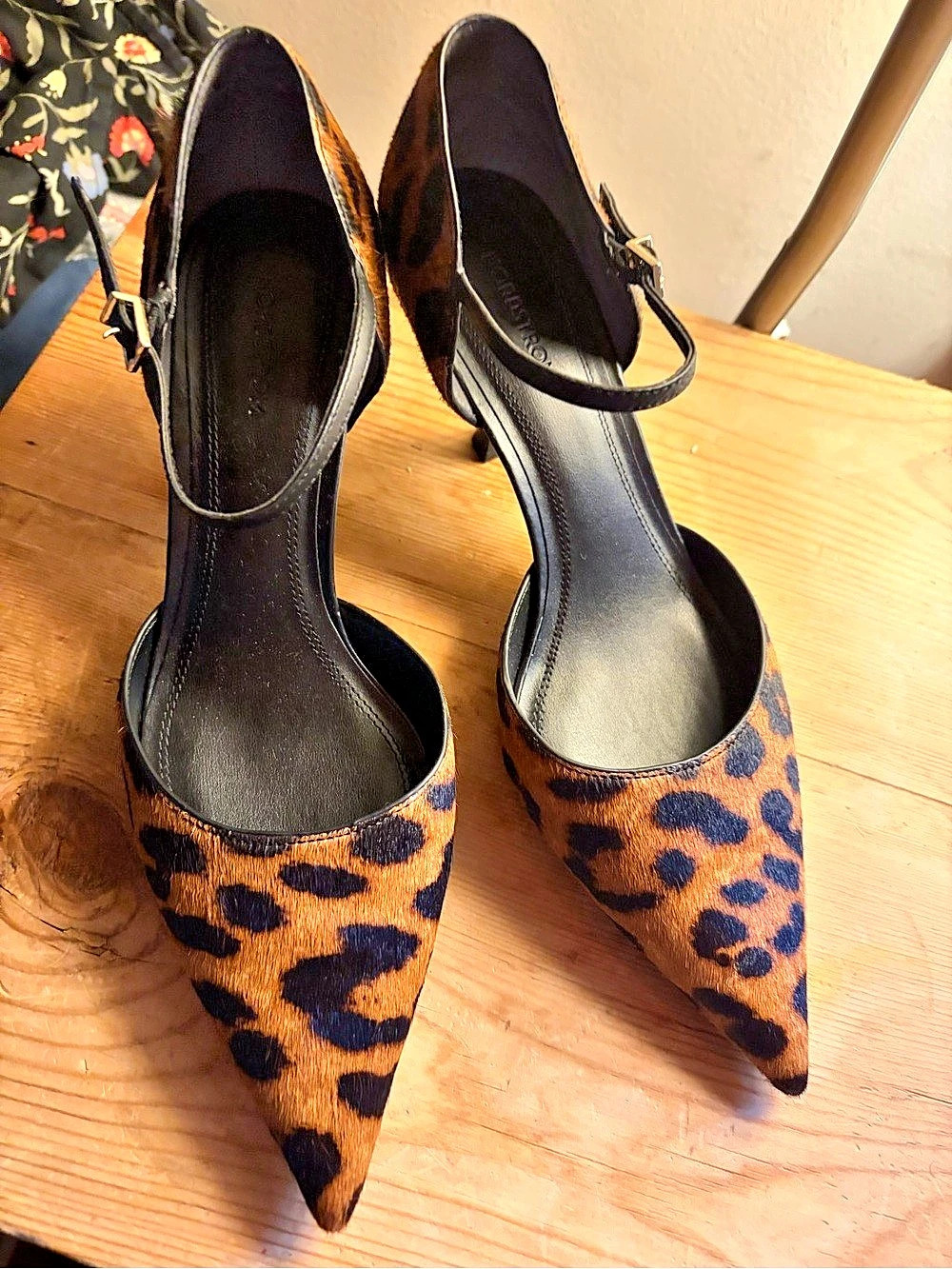 Nordstrom Liv Leopard Pointed Toe d’Orsay Pumps Size 8